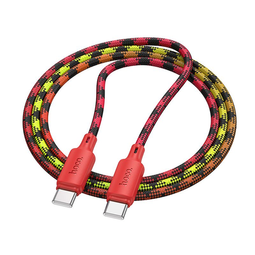 USB-C kábel Hoco 3A 60W 1 m X116 gradiens piros