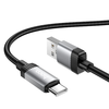Kábel USB A - USB C Hoco 3A 1 m X117 fekete - 0. kép