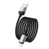 Hoco 2,4A 1 m USB A-hoz Lightning kábel fekete - 0. kép