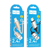 Hoco USB A - Lightning kábel 2,4A 1 m X117 arany - 4. kép
