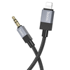 Kábel AUX Jack 3,5 mm (férfi) - Lightning (férfi) Hoco 1 m UPA32A fekete DAC - 0. kép