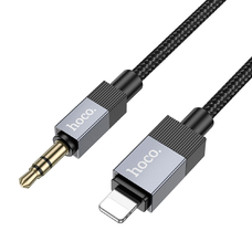 Kábel AUX Jack 3,5 mm (férfi) - Lightning (férfi) Hoco 1 m UPA32A fekete DAC