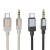 AUX Jack 3,5 mm (férfi) - USB C (férfi) Hoco 1 m UPA32B arany átalakító kábel DAC - 1. kép