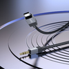 AUX Jack 3,5 mm (férfi) - USB C (férfi) kábel Hoco 1 m UPA32B fekete DAC - 3. kép