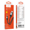 AUX Jack 3,5 mm (férfi) - USB C (férfi) kábel Hoco 1 m UPA32B fekete DAC - 4. kép