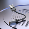 AUX Jack 3,5 mm (férfi) - Jack 3,5 mm (férfi) Hoco 1 m UPA32 fekete - 1. kép