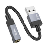 AUX Jack 3,5 mm (férfi) - Jack 3,5 mm (férfi) Hoco 1 m UPA32 fekete - 2. kép