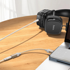 AUX USB C (apa) - Jack 3,5 mm (anya) Hoco UPA32C adapter, arany DAC - 1. kép