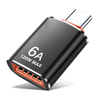 PC/Laptop átalakító - Techsuit OTG Adapter HyperPort (A2) - USB aljzat Type-C dugó, 5 Gbps, 6A, 120W, Fekete / Narancs - 3. kép