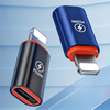 Számítógép/Laptop/Töltő Konverter - Techsuit OTG Adapter HyperPort (A3) - Type-C to Type-C, PD20W, 100W - Fekete / Narancs - 1. kép