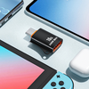 Techsuit - OTG Adapter HyperPort (A1) - USB 3.0 női csatlakozóról Type-C férfi csatlakozóra, 10Gbps, 240W, alumíniumötvözet - fekete / narancssárga - 4. kép