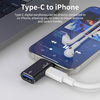 Techsuit - Prémium OTG Adapter AluVoltX (A18) - USB Lightning csatlakozóhoz, Plug and Play, Alumínium ötvözet, Gyors adatátvitel - Fekete - 3. kép