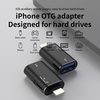 Techsuit - Prémium OTG Adapter AluVoltX (A18) - USB Lightning csatlakozóhoz, Plug and Play, Alumínium ötvözet, Gyors adatátvitel - Fekete - 4. kép