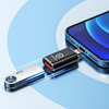 Techsuit - OTG Adapter HyperPort (A6) - USB3.0-ról Lightning-re, PD30W, 5Gbps, GaN, átalakító iPhone-hoz - Fekete / Narancssárga. - 4. kép