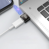 Telefonhoz való OTG Adapter - Techsuit HyperPort (A7) - Type-C Női csatlakozó USB3.0 Férfi csatlakozóra, 5Gbps, 10A Átalakító - Fekete / Narancssárga. - 1. kép