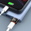 Telefonhoz való OTG Adapter - Techsuit HyperPort (A7) - Type-C Női csatlakozó USB3.0 Férfi csatlakozóra, 5Gbps, 10A Átalakító - Fekete / Narancssárga. - 2. kép