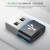 Techsuit - Adapter - Type-C-ről USB-re, 3A - Fekete - 0. kép
