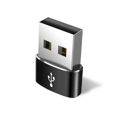 Techsuit - Adapter - Type-C-ről USB-re, 3A - Fekete