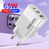 Techsuit - Fali töltő (CHPD131) - GaN, USB, Type-C, Gyors töltés, 65W - Fehér. - 3. kép