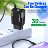 Techsuit - Fali töltő (CHPD131) - GaN, USB, Type-C, Gyors töltés, 65W - Fekete. - 2. kép
