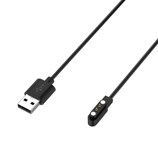 Techsuit - Vezeték nélküli töltőkábel okosórához (TXC4) - Haylou Bling LS12/RT LS05S/Oneplus Nord Watch modellekhez, USB, 3.5W - Fekete.
