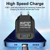 Techsuit - Prémium fali töltő (CHPD174) - GaN, USB QC3.0, Type-C PD35W - Fekete - 4. kép