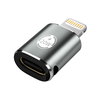 Techsuit - Premium OTG Adapter TitanCoreX (A11) - USB Type-C a Lightning csatlakozóhoz, 3A, alumínium ötvözet, csatlakoztasd és használd, gyors átvitel - Szürke. - 2. kép