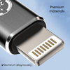 Techsuit - Premium OTG Adapter TitanCoreX (A11) - USB Type-C a Lightning csatlakozóhoz, 3A, alumínium ötvözet, csatlakoztasd és használd, gyors átvitel - Szürke. - 4. kép