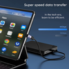 Techsuit - Prémium OTG Adapter TitanCoreX (A12) - Type-C - Type-C csatlakozóval, 10 Gbps, 3A, Plug and Play, PD Gyors Töltést Támogat - Fekete. - 1. kép