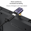 Techsuit - Prémium OTG Adapter TitanCoreX (A12) - Type-C - Type-C csatlakozóval, 10 Gbps, 3A, Plug and Play, PD Gyors Töltést Támogat - Fekete. - 3. kép