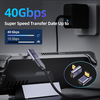Techsuit - Prémium OTG Adapter TitanCoreX (A12) - Type-C - Type-C csatlakozóval, 10 Gbps, 3A, Plug and Play, PD Gyors Töltést Támogat - Fekete. - 4. kép