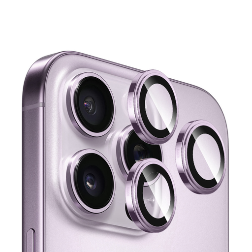  Blueo - Zafír Kristály Eredeti Lencse Üveg - iPhone 14 Pro - Lila