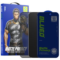  Blueo - Kémellenes Üveg - iPhone 13 / iPhone 13 Pro / iPhone 14 / iPhone 16e - Matt Fekete üvegfólia