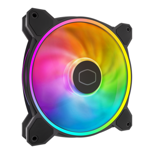 Fan Cooler Master - Case Fan - 14cm - MasterFan MF140 Halo2 - Fekete - MFL-B4DN-16NP2-R2