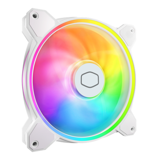 Fan Cooler Master - Case Fan - 14cm - MasterFan MF140 Halo2 - Fehér - MFL-B4DW-16NP2-R2