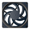 Fan Cooler Master - Case Fan - 12cm - Mobius 120 Slim - MFZ-S2NN-25NPK-R1 - 0. kép
