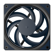 Fan Cooler Master - Case Fan - 12cm - Mobius 120 Slim - MFZ-S2NN-25NPK-R1