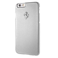 Ferrari Perforált Alumínium tok iPhone 6 / 6S - ezüst tok