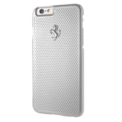 Ferrari Perforált Alumínium tok iPhone 6 / 6S - ezüst tok