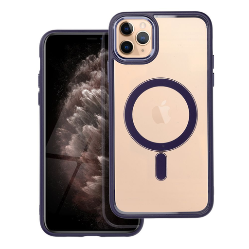 SZÍNES SZÉLŰ MAG COVER tok kompatibilis MagSafe-fel IPHONE 11 Pro Max sötét lila SZÍNES SZÉLŰ MAG COVER tok kompatibilis MagSafe-fel IPHONE 11 Pro Max sötét lila