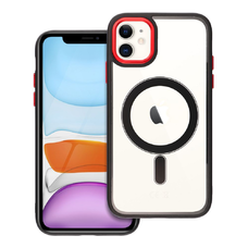 COLOR EDGE MAG COVER tok MagSafe kompatibilis IPHONE 11-hez fekete piros