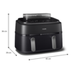 PHILIPS Airfryer 5000 DualBasket NA550/00 forrólevegős sütő - 0. kép