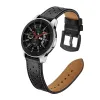 Samsung Galaxy Watch 46mm Tech-Protect Bőr Óraszíj Fekete - 1. kép