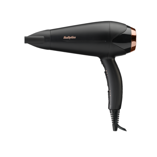 BaByliss D570DE Turbo Shine hajszárító 2200W, fekete-rose gold