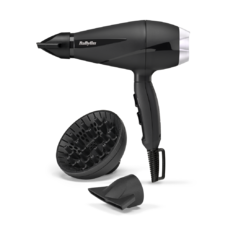 BaByliss 6710DE Style Pro Ionos hajszárító, AC motor, 2100W, fekete-ezüst
