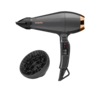 BaByliss 6719DE Air Pro Ionos hajszárító, AC motor, 2200W, fekete-sötétarany - 0. kép