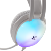 HDP White Shark GH-2444W PEACOCK gamer fejhallgató mikrofonnal - RGB - fehér - 2. kép
