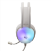HDP White Shark GH-2444W PEACOCK gamer fejhallgató mikrofonnal - RGB - fehér - 3. kép