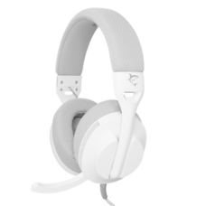 HDP White Shark GH-2440W/G PARROT gamer fejhallgató mikrofonnal - fehér/szürke