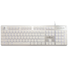 BILL White Shark GK-003241W-US TACHI vezetékes membrán gamer billentyűzet - fehér - US